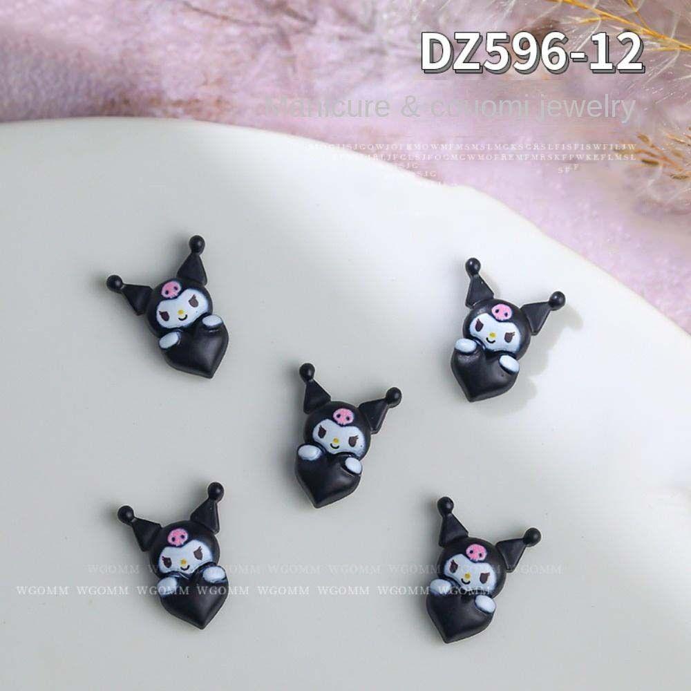 [Elegan] Kartun Dekorasi Kuku Fashion Kelinci Jepang Kuromi Melody Hiasan Kuku 3D Nail Art Drills