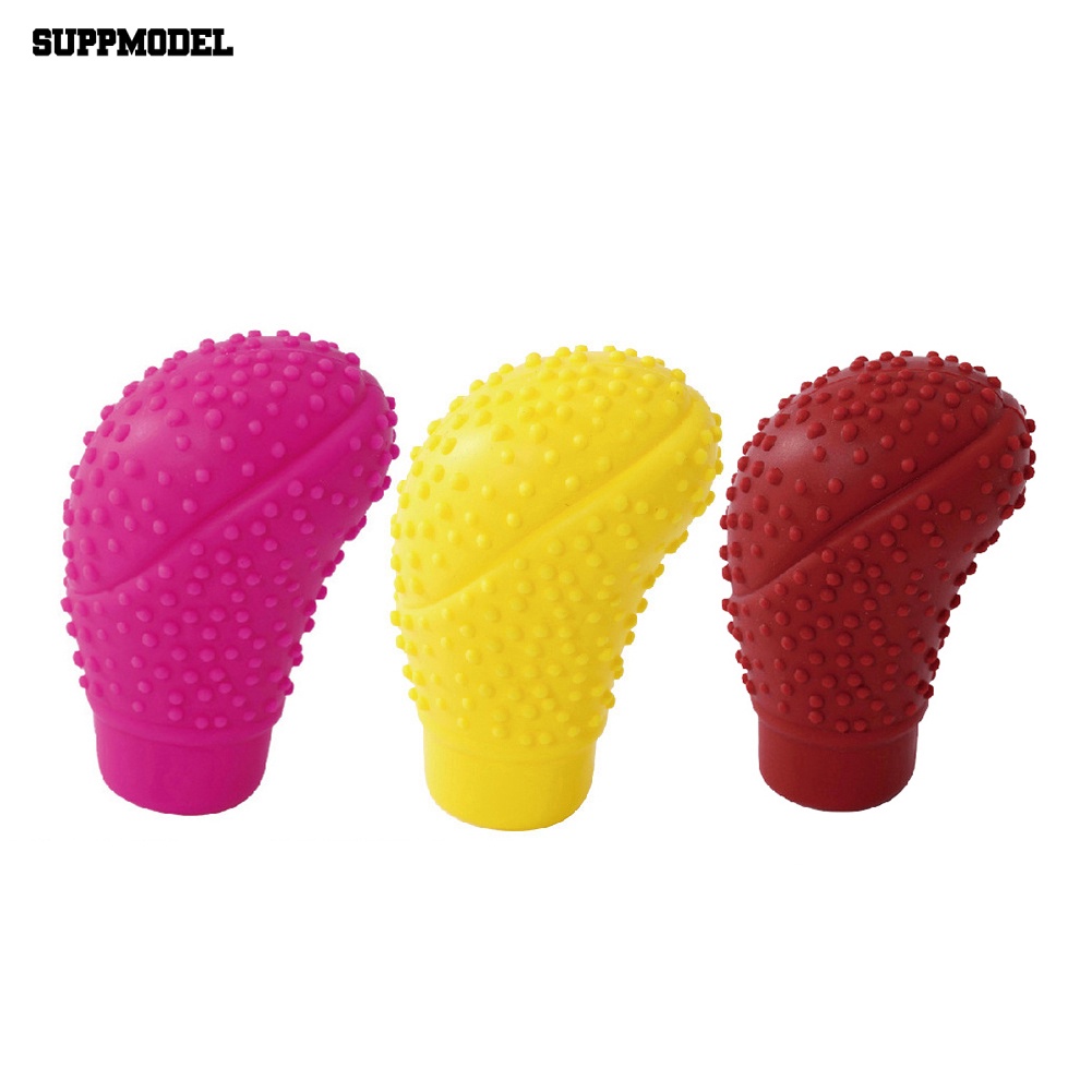 Suppmodel Universal Mobil Silikon Lembut Gear Knobs Lever Shifter Cover Pelindung Non-slip