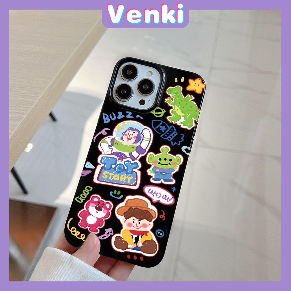 Case for iPhone 11 Soft TPU Glossy Black Candy Case Cute Cartoon Toys Camera Protection Shockproof For iPhone 14 13 12 11 Pro Max 7 8 Plus X XR