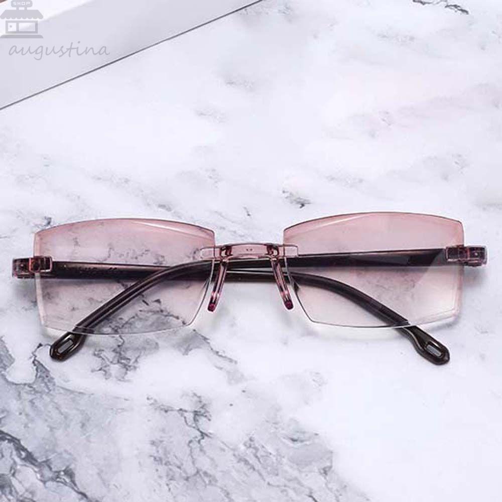 Kacamata Baca Agustina Fashion Untuk Pria+1.0~+ 4.0 Resin Anti-Radiasi Teh Warna Lensa Pria Reading Glasses