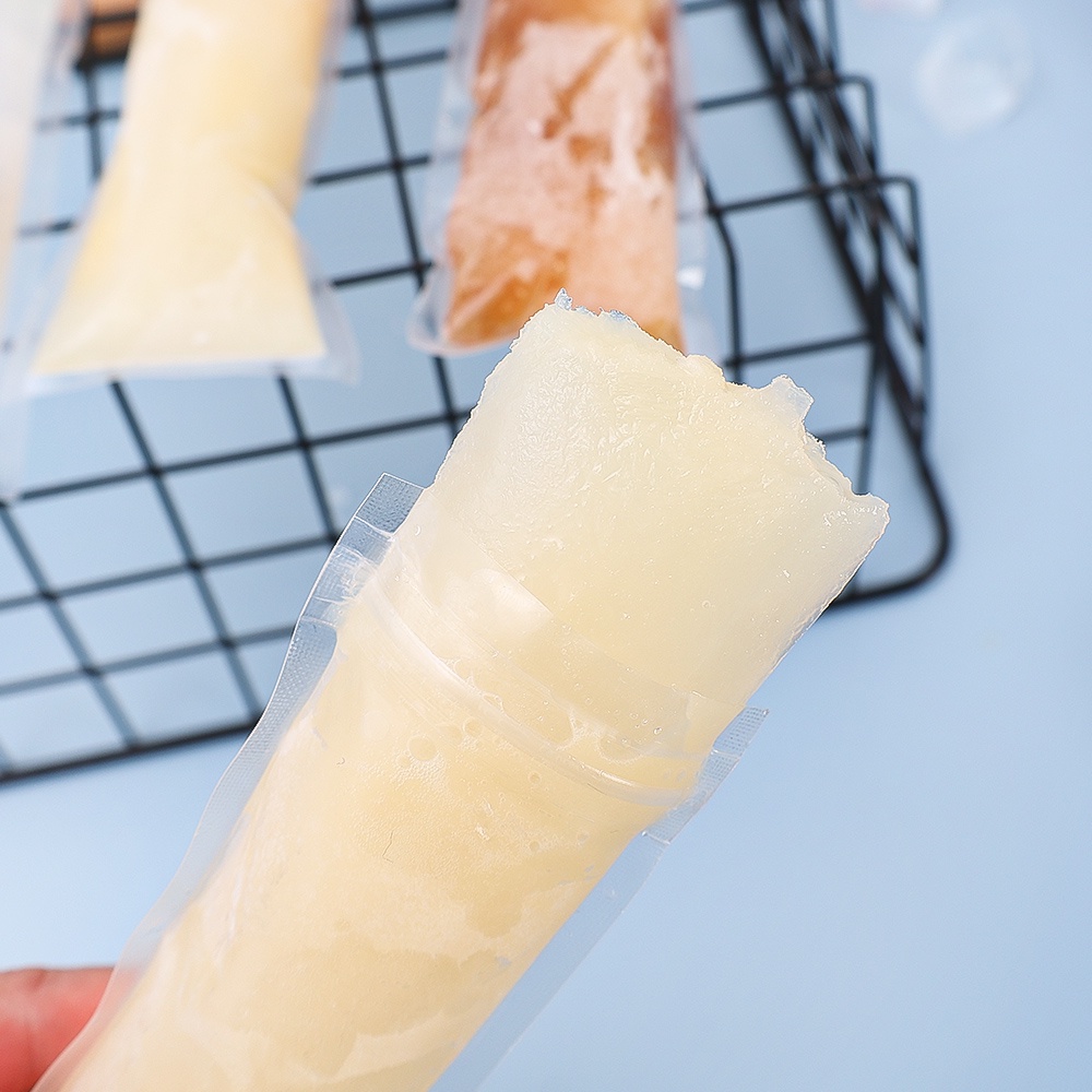 Kantong Cetakan Es Loli Rumahan Sekali Pakai/Cetakan Es Stik Pecah/Tas Es DIY Penyegelan Sendiri Rumah Musim Panas/Ice Maker