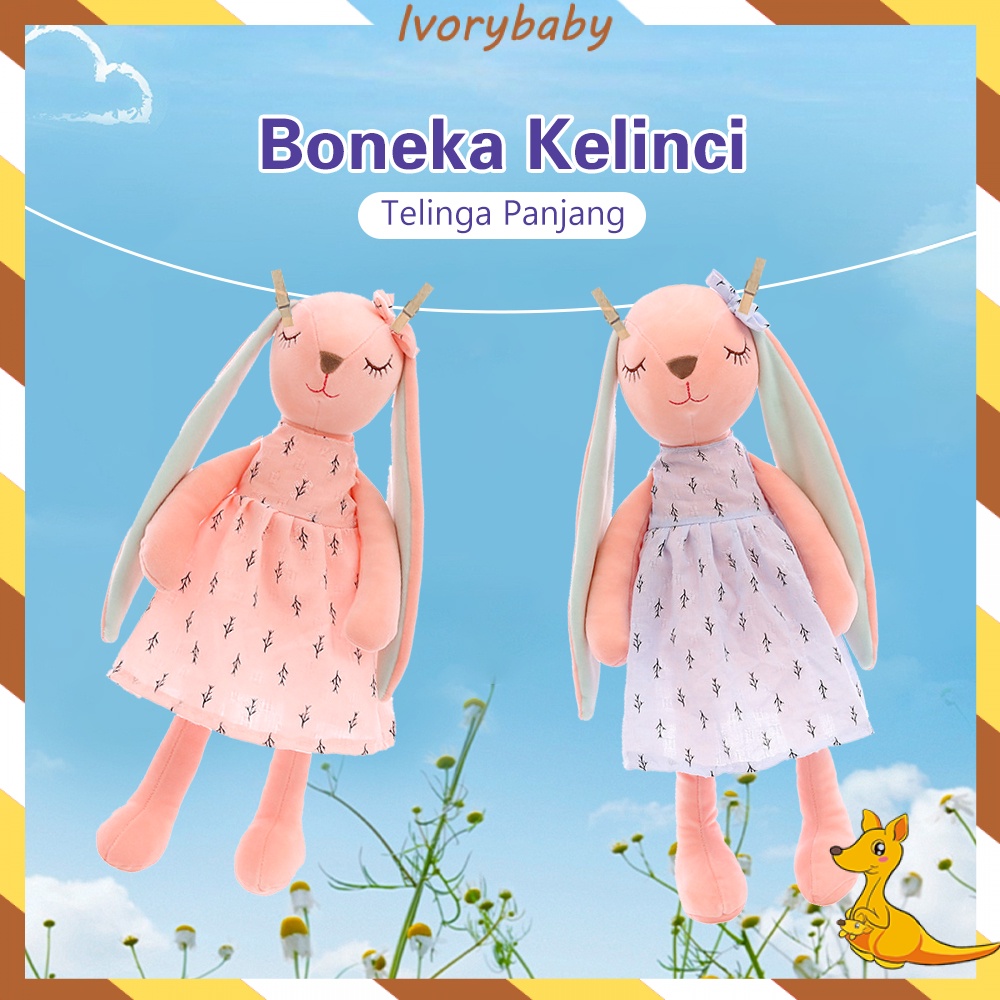 Ivorybaby Boneka rabit bunny Boneka kelinci telinga panjang besar lucu