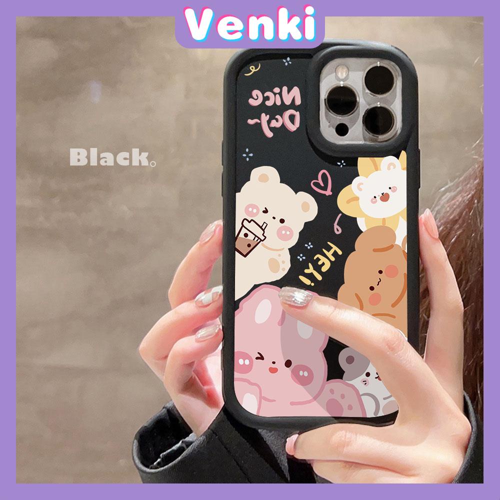 Case fo iPhone 11 Pro Max TPU Soft Case Frosted Bubble Case Black White Cute Cartoon Animals Camera Protection Shockproof For iPhone 14 13 12 11 Plus Pro Max 7 Plus X XR