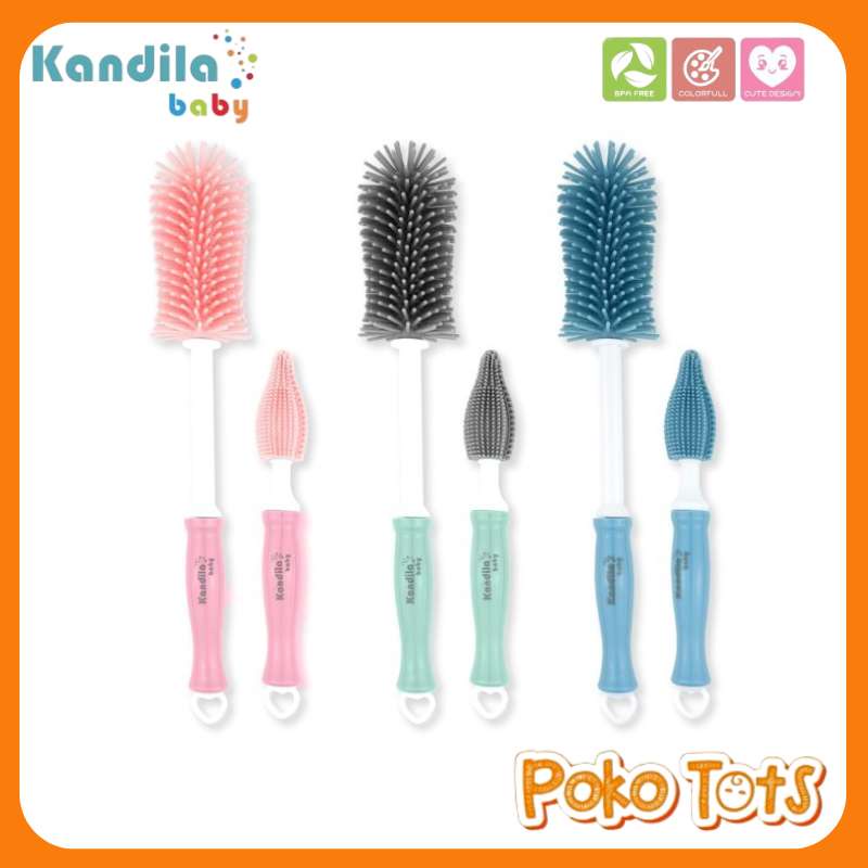 Kandila Baby Silicon Bottle Brush KDL06-9 Sikat Pembersih Botol Bayi WHS