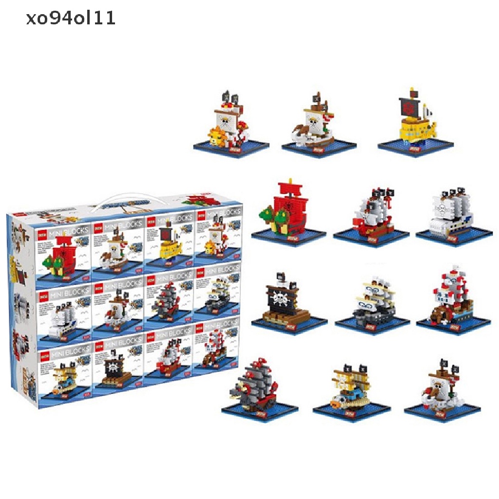 Xo Blok Bangunan Kapal Bajak Laut Seribu Bata Sunny Anime Mini Figure Puzzles OL