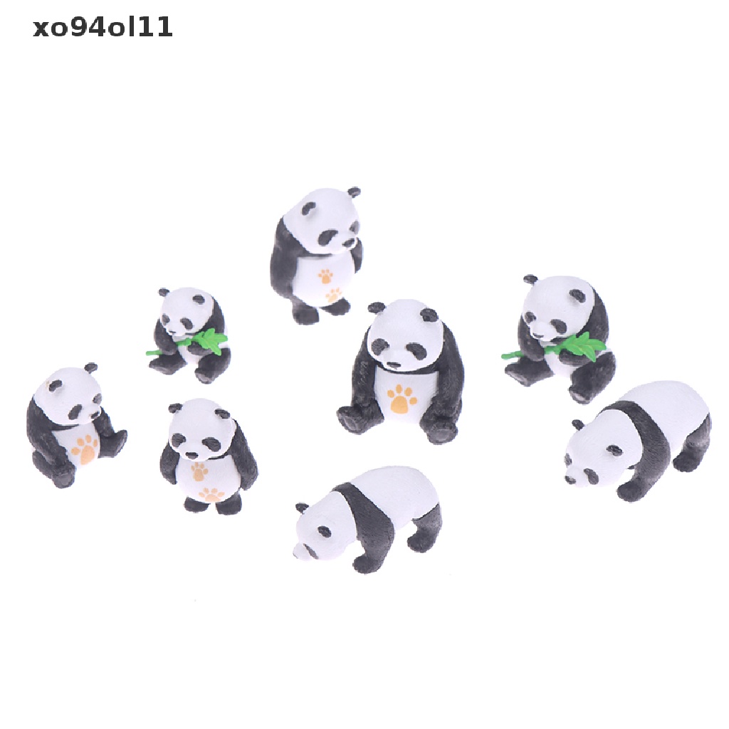 Xo Dekorasi Patung Terrarium Lanskap Mikro Panda Lucu Resin Cute Panda OL