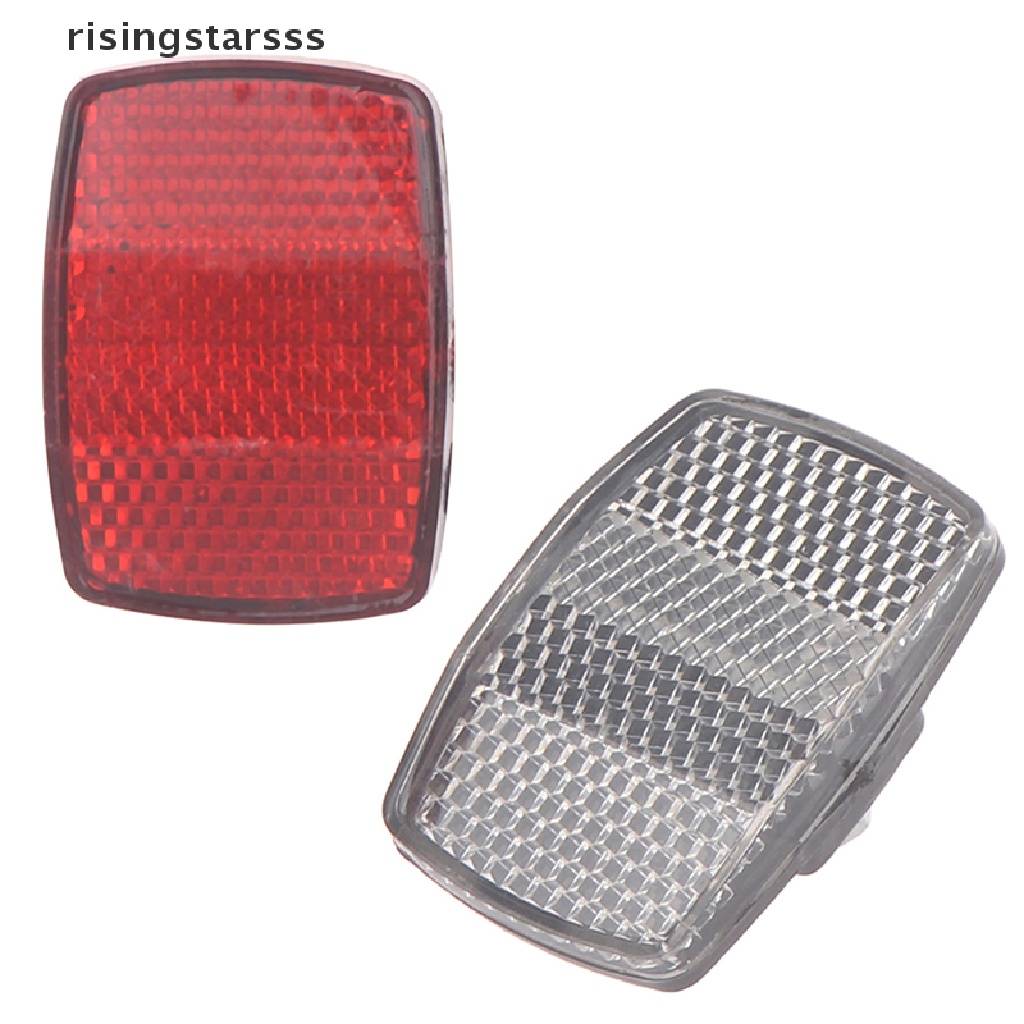 Rsid Span-new Sepeda Reflektor Plastik Reflektor Cahaya Ekor Peringatan Depan Belakang Tail Light Jelly