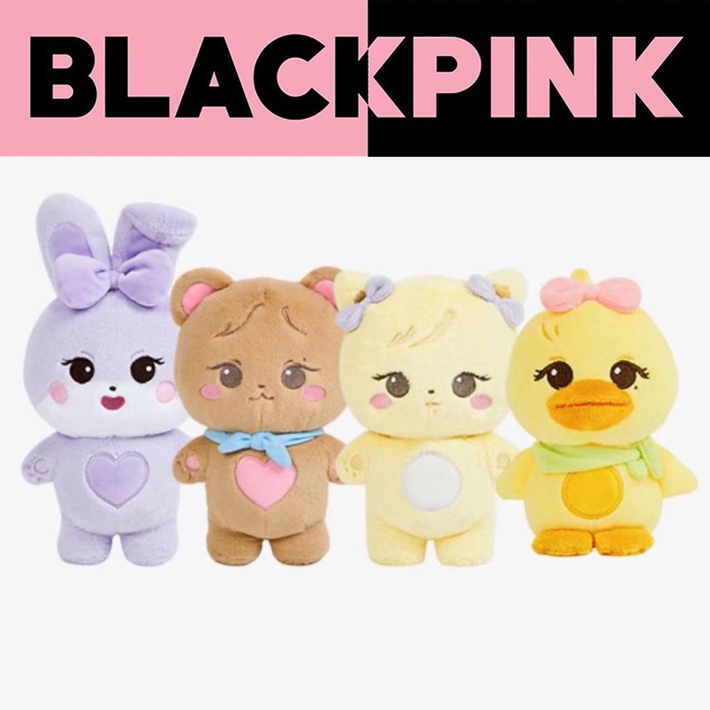 Kpop Blackpink 2022 World Tour Plush Doll Gantungan Kunci Hewan Lucu Boneka Mainan Boneka Kartun LISA ROSE JENNIE Tas Pesona Liontin Untuk Teman Perempuan Hadiah Liburan Blackpink