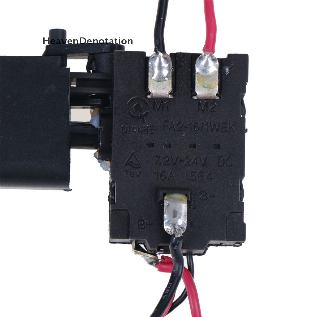 [HeavenDenotation] Dc 7.2-24V Bor Listrik Tahan Debu Kontrol Kecepatan Tombol Tekan Saklar Pemicu HDV