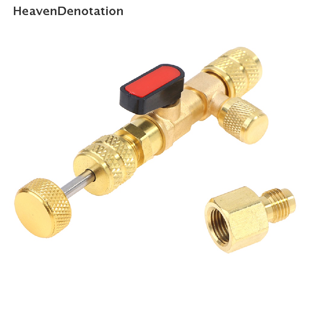 [HeavenDenotation] Hvac AC Valve Core Remover Dual Size 5per16inci 1per4&quot; Inch Alat Pemasang Port HDV