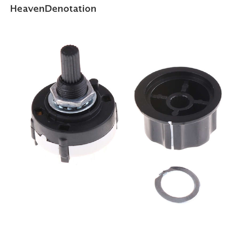 [HeavenDenotation] Saklar Selector Channel Putar RS26 1posisi Tiang 12pilih Dengan Knob HDV