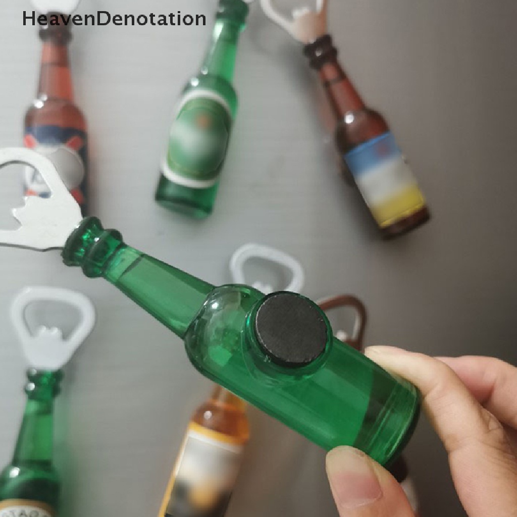 [HeavenDenotation] Simulasi Kreatif Pembuka Botol Bir Kulkas Magnetik Botol Bir Bar Dekorasi Gadget Dapur HDV