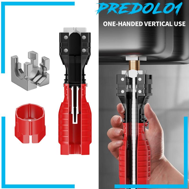 [Predolo1] Kunci Pas Wastafel Anti Slip Wrench Ledeng Alat Bantu Suplier Mur Toilet Kamar Mandi