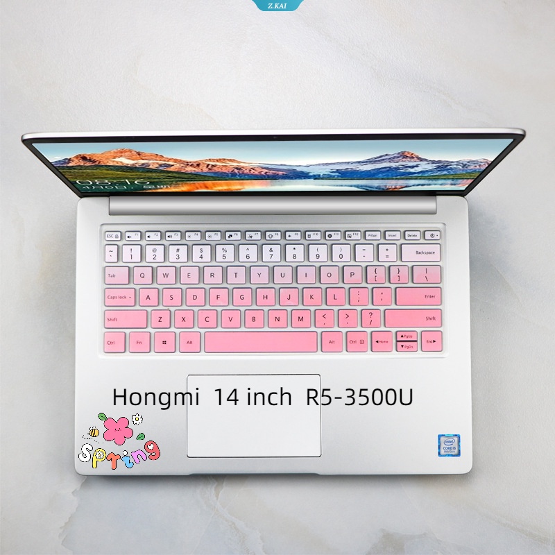 New TPU Keyboard Komputer Silikon Transparan Dengan Film Pelindung Tahan Debu Untuk Xiaomi Hongmi RedmiBook 14inci Versi Ruilong R5-3500U [ZK]