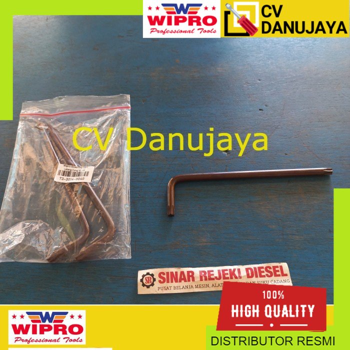Kunci L Bintang Torx T40 Lubang Wipro Long Model Panjang gz