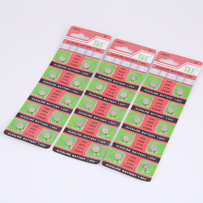 WatchyouB0082 AG4 Tombol Baterai 1.55V Kartu Terpasang LR66 Menonton/377 Tombol Baterai