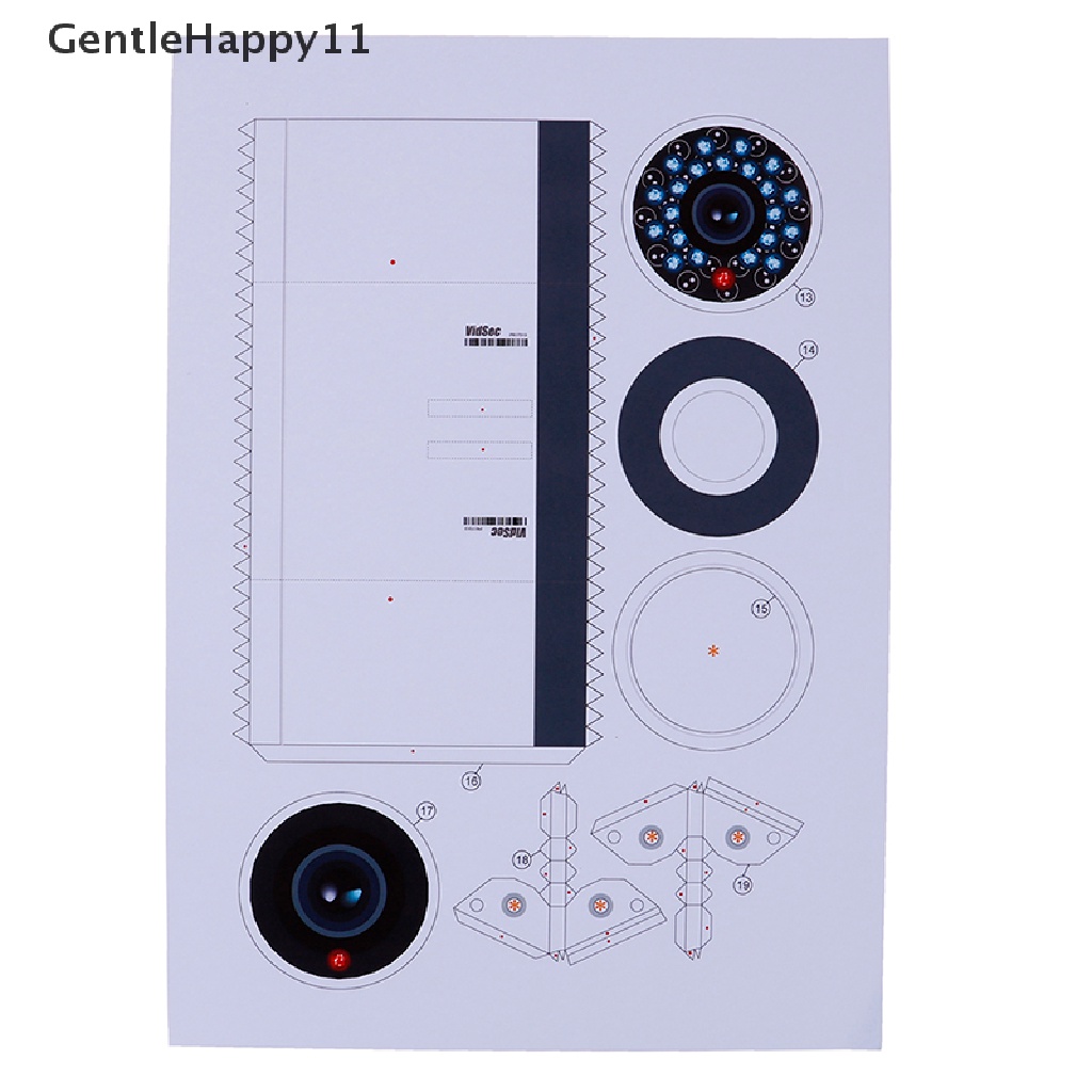 Gentlehappy 1:1model Kertas Fake Security Dummy Kamera Pengintai Security Model Puzzles id