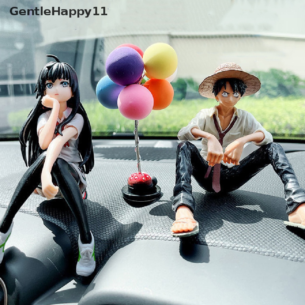 Gentlehappy Dekorasi Mobil Kartun Anime Luffy Yukino Patung Ornamen Auto Air Outlet id
