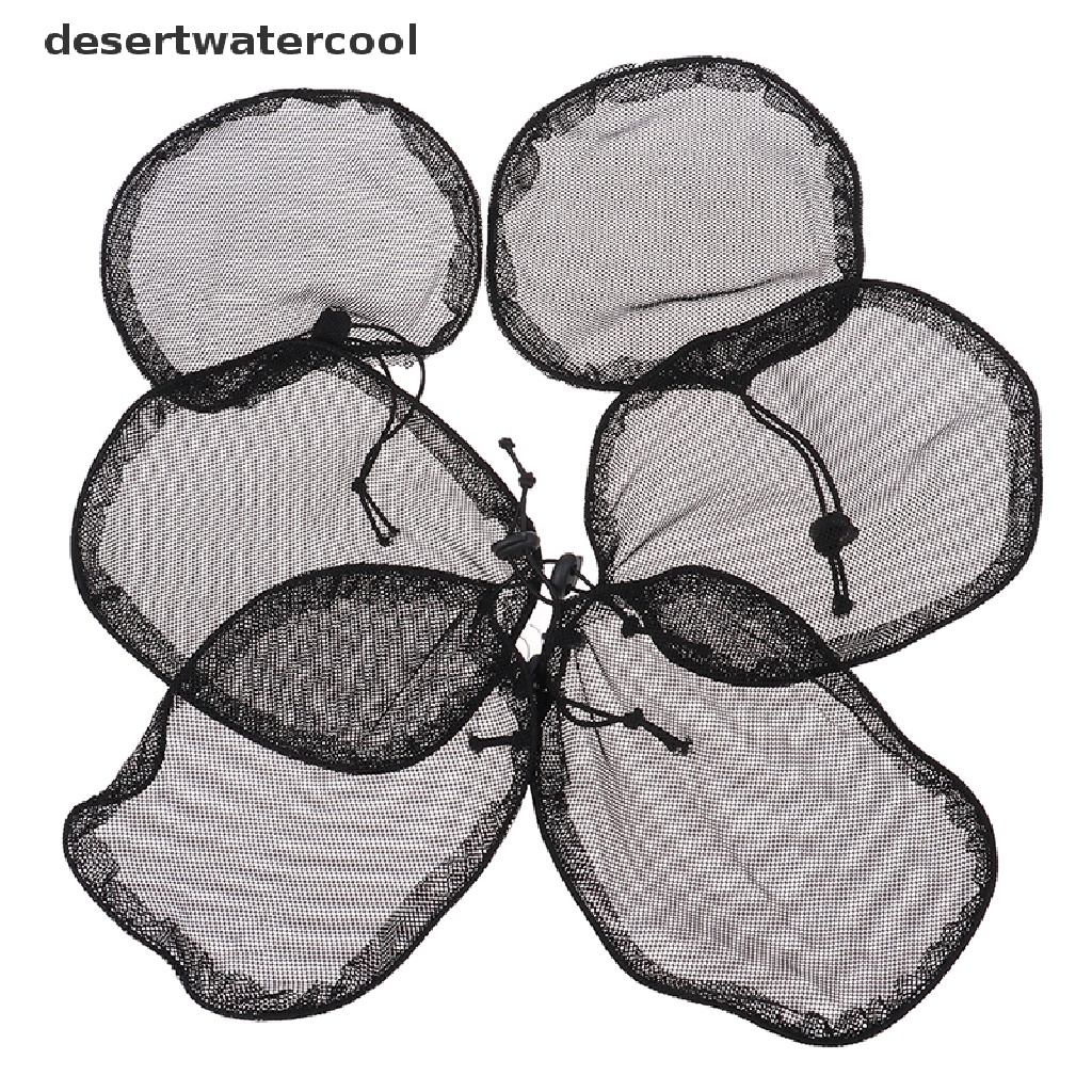 Deid 5Pc Topi Jaring Rambut Elastis Untuk Membuat Wig Rambut Palsu Liner Jaring Rambut Untuk Ponytail Wig Cap Martijn