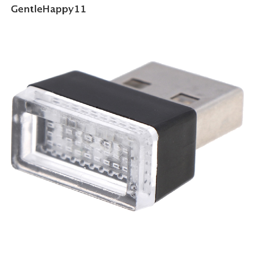 Gentlehappy USB LED Lampu Interior Mobil Strip Flexible Neon Atmosphere Tube Neon Lamp id