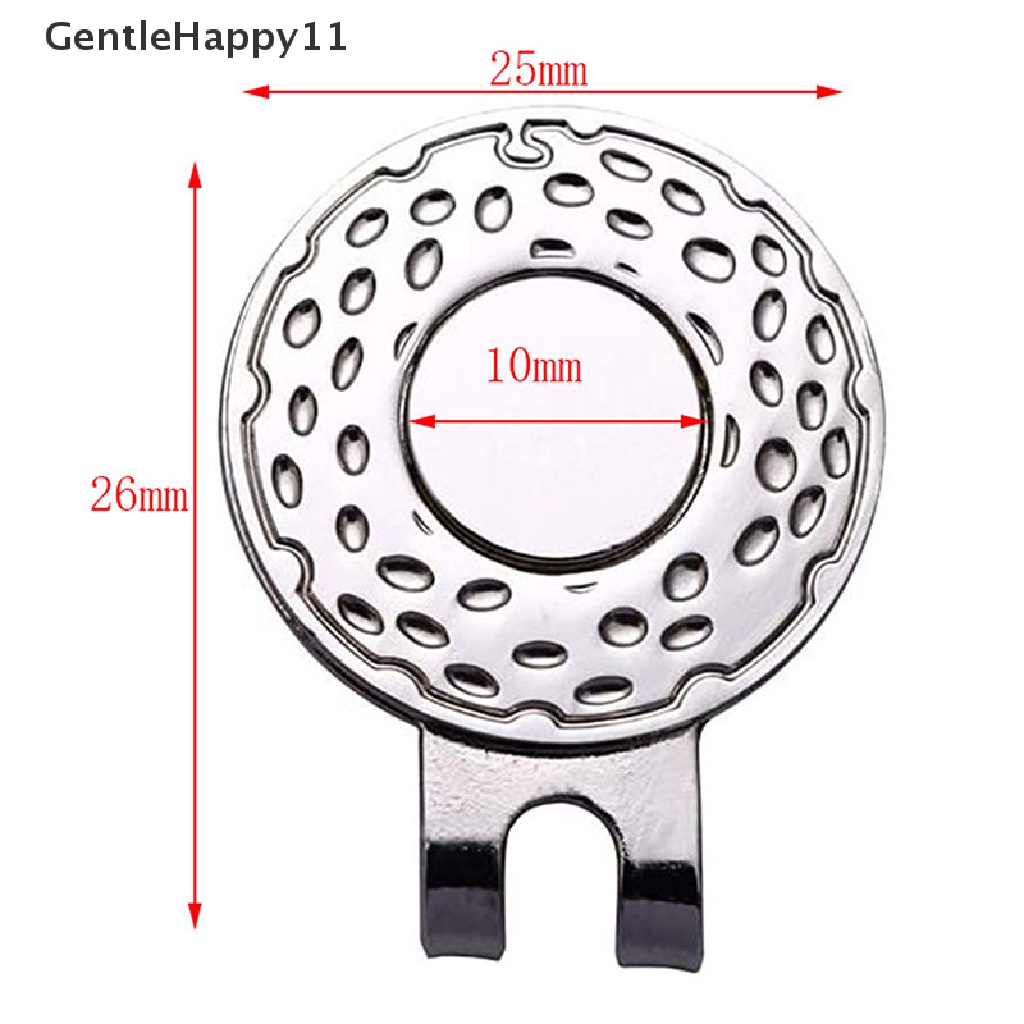 Gentlehappy golf Ball Mark Dengan Klip Topi golf Magnetic Outdoor Alloy Perlengkapan Penanda golf id