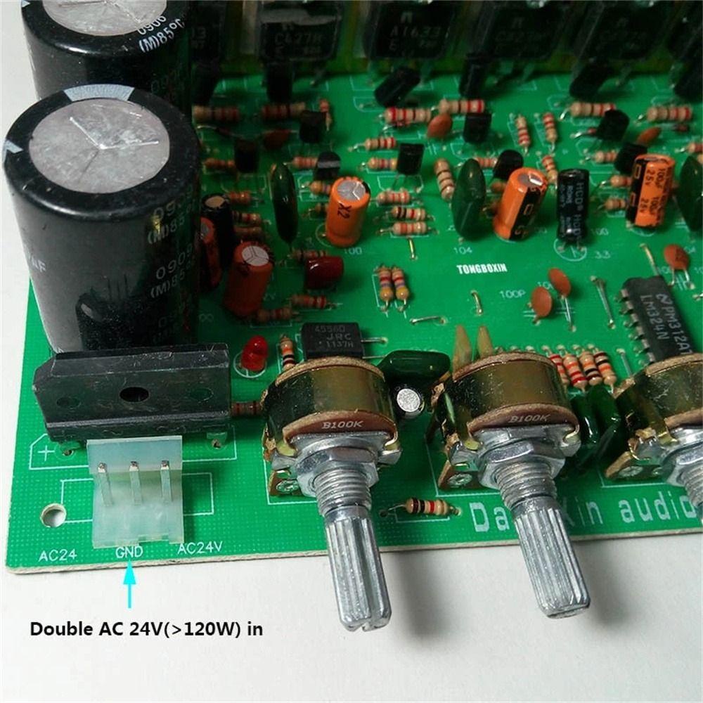 Kit Elektronik Audio Amplifier AUGUSTINA DX-2.1 High Power Subwoofer Daya Besar 2.1 Channel Suara|Papan Amplifier Papan