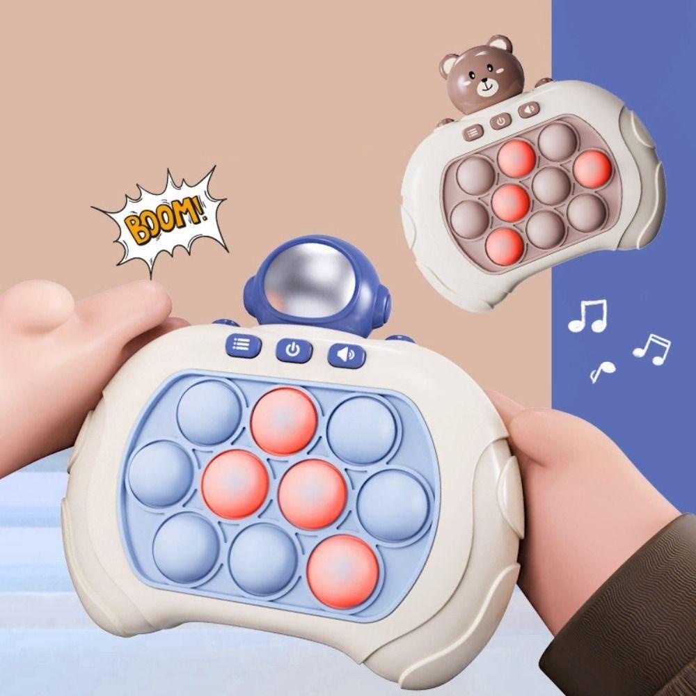 Game Gopher MXBEAUTY|Edukasi Game Led Lain Permainan Dorong Cepat Permainan Push Bubble Puzzle Games Astronot Mengalahkan Moles Speed Push It Fidget Toys Whac-A-Mole Toys