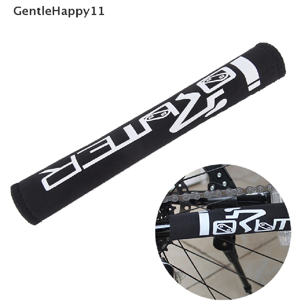 Gentlehappy 1pc Pelindung Rantai Sepeda Black Cycling Frame Chain Guide Stay Posted Protector id