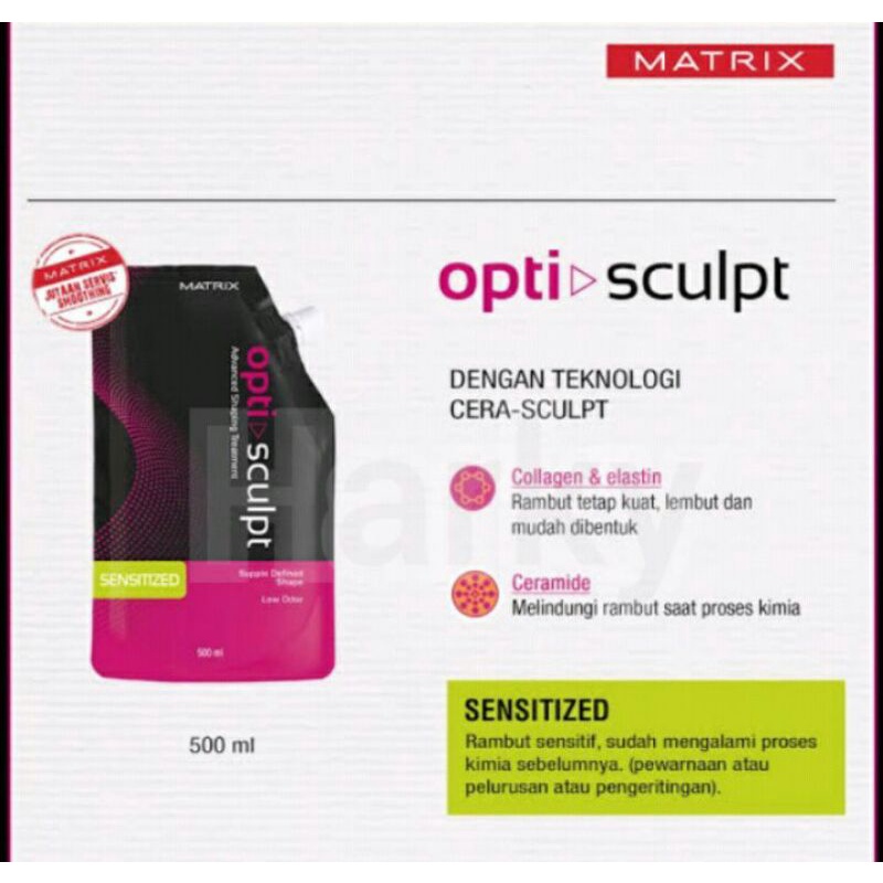 Smoothing Keratin Matrix 500gr/Matrix Opti Sculpt Matrix Smoothing Rambut Obat Bonding Step 1 Opti