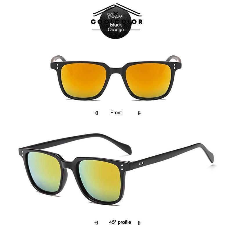 COD❤️ Kacamata Hitam Kotak Kecil Dipersonalisasi Sunglassess Korea Retro Gaya Untuk Pria Dan Wanita Ready Stock- cl