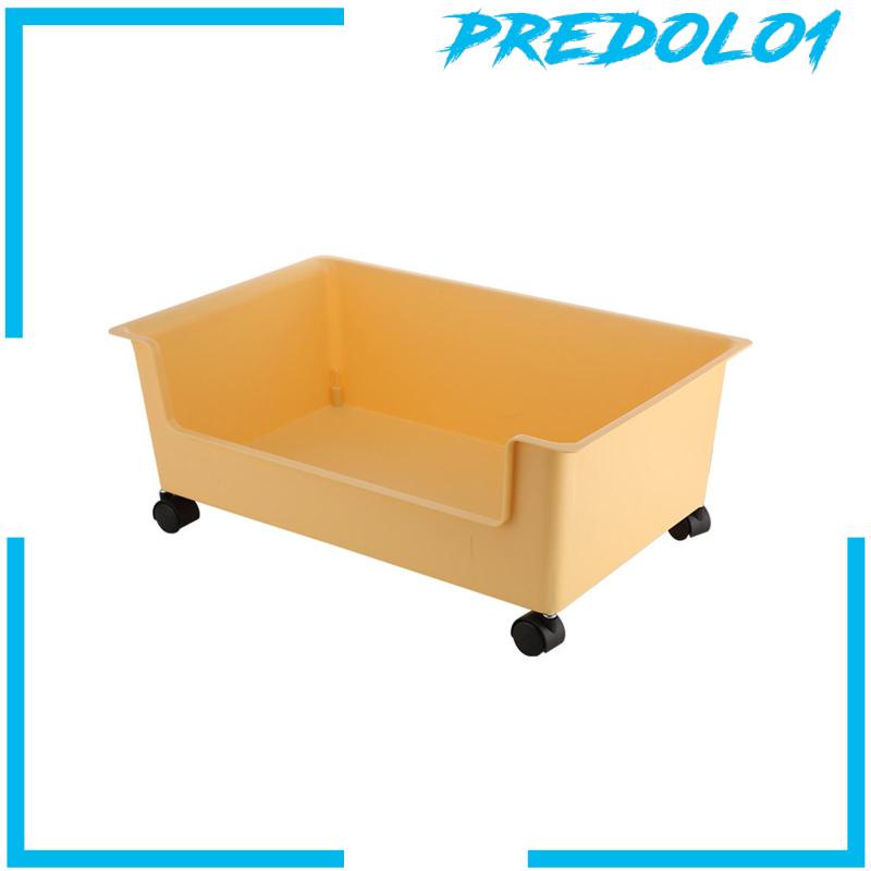 [Predolo1] Kotak File Dengan Roda Oversized Wadah Penyimpanan Untuk Closet Kantor Kamar Anak