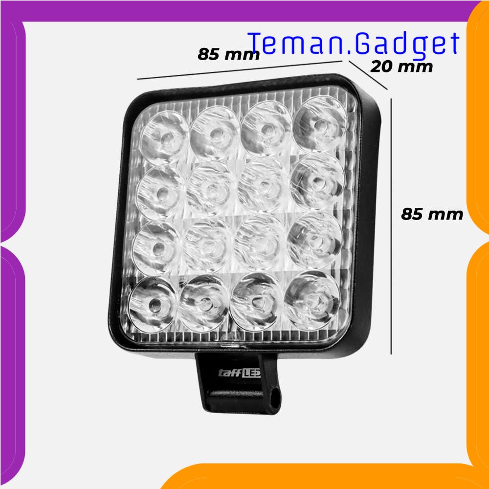 TD - OTO TaffLED Floodlight LED Foglamp Mobil 30 Degree IP68 Cool White 48W - D841