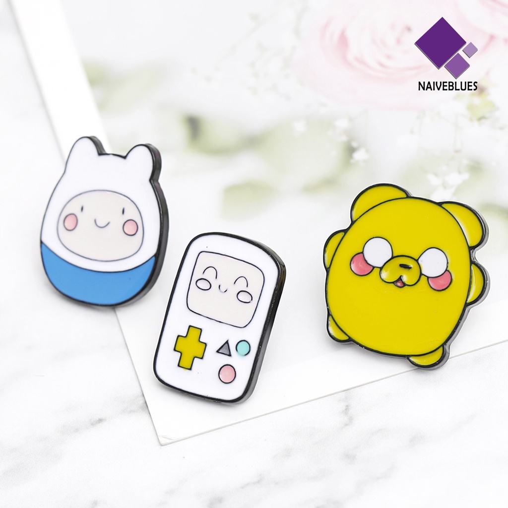 &lt; Naiveblues &gt; Bros Unisex Portable Adventure Time Figure Bros Fashion Untuk Pesta