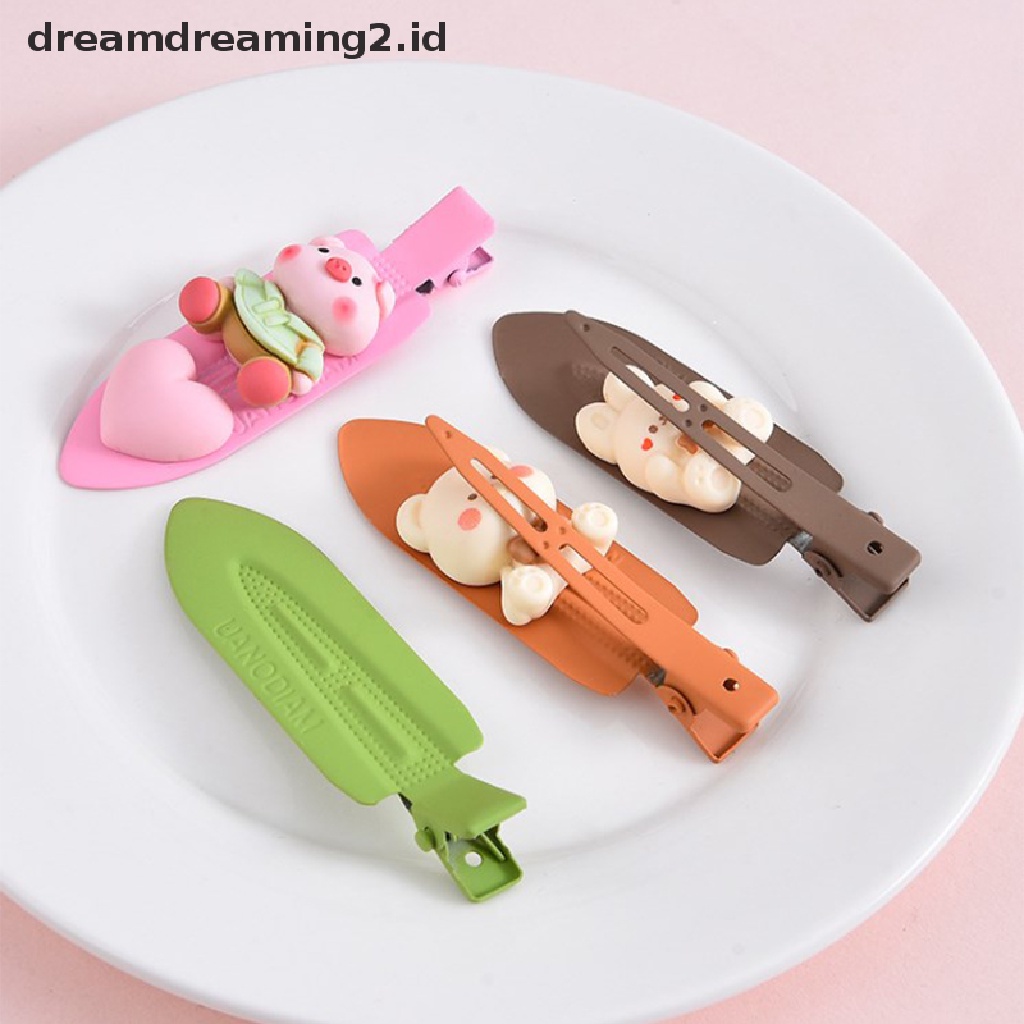 (dream) 5pcs Permen Warna-Warni Berlian Imitasi Gaya Salon Kecantikan Jepit Rambut Profesional Hairdressing Makeup Tools Hair Clip Untuk Anak Perempuan//