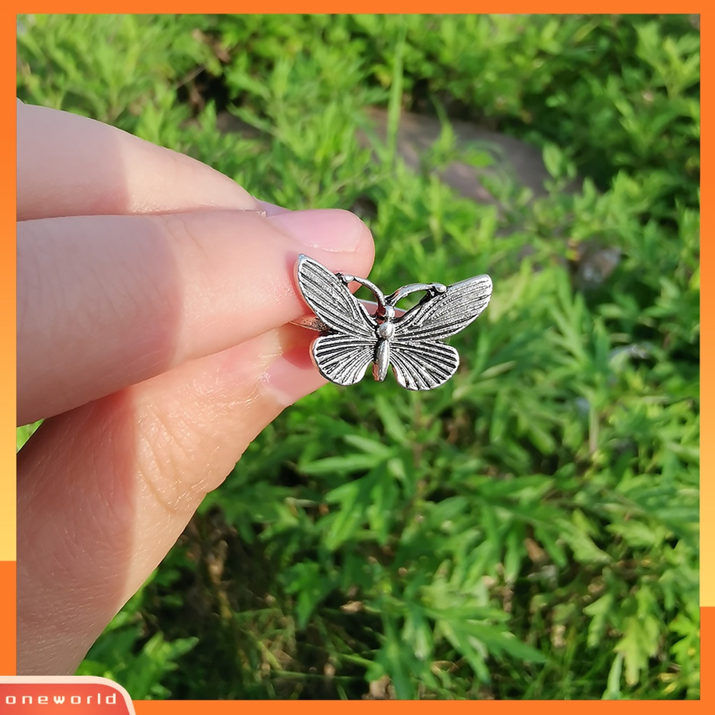 [EONE] Wanita Cincin Kepribadian Hias Gaya Eropa Fashion Retro Skeleton Silvering Finger Ring Untuk Pakaian Sehari-Hari