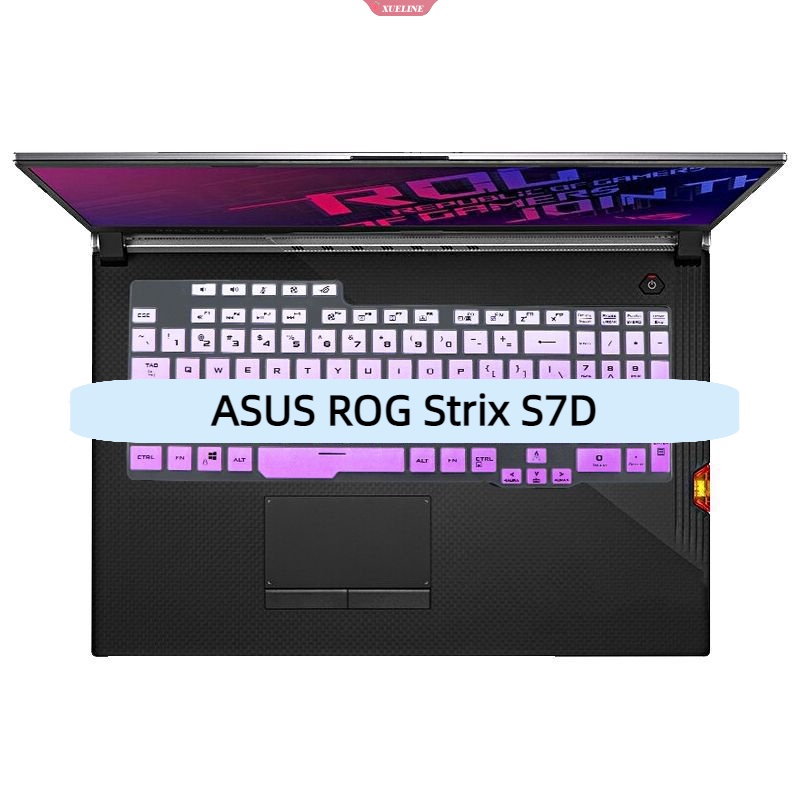 Skin Pelindung Penutup Keyboard Laptop 17.3inch Untuk ASUS ROG Strix S7D Silikon Keyboard Perlindungan Aksesoris Keypad Film [ZXL]