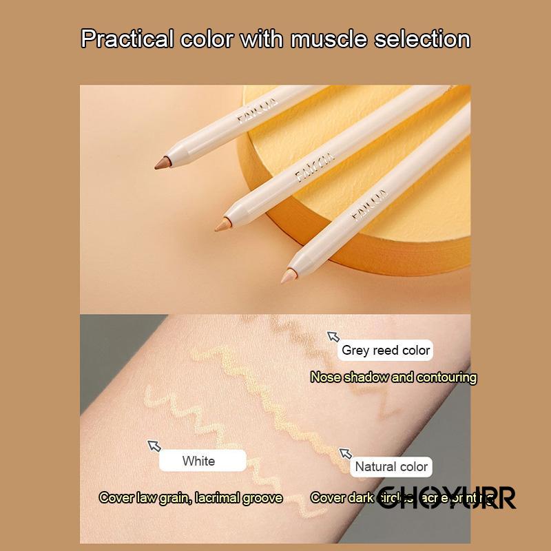 【COD】Faiccia Concealer Pen / Lying Silkworm Pen Berkepala Dua Tahan Air Serbaguna Penutup-CH