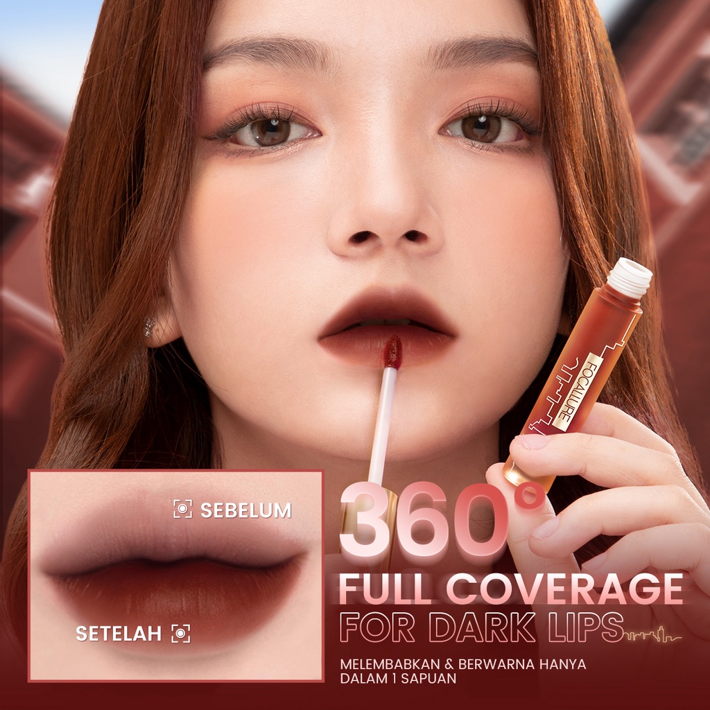 FOCALLURE Velvet Matte Liquid Lipstick High Pigmented Smooth Airy Lip Gloss Lip Tint FA324