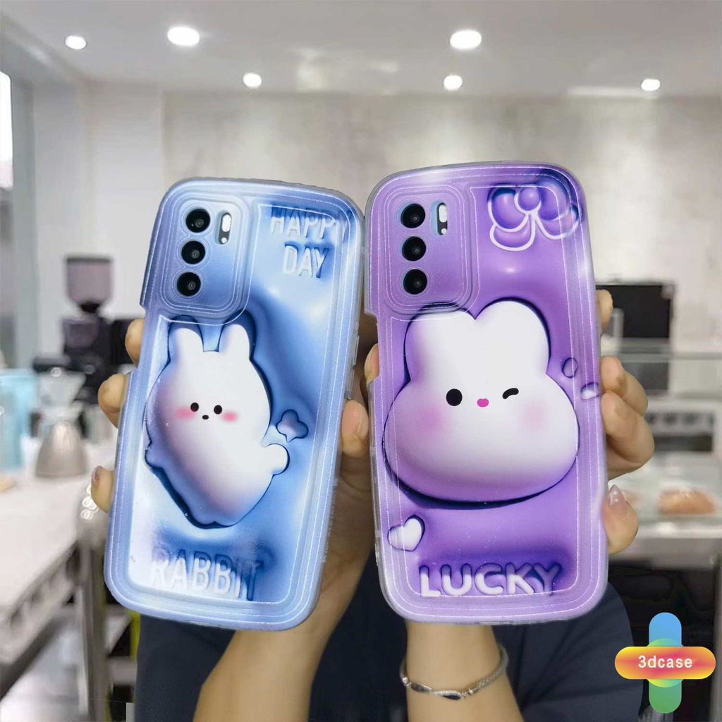 Case OPPO A96 A76 A16 A17 A17K A15 A57 A53S A16S A77 A57S A57E A11S A54 A5S A3S A95 A55 A7 A5 A9 A31 A53 A33 2020 A77S A12 A12S A1K A16E A16K A54S Reno 7 7Z 8Z 5 4 6 8 5F 5K 4F 4 5 06 Lite A74 A15S A52 Cute Rabbit Couples Soap Case
