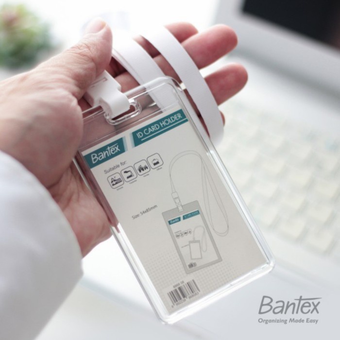 

Bantex ID Card Holder Name Tag TRANSPARENT / Tanda Pengenal Nama - Pink -RTUOLSP