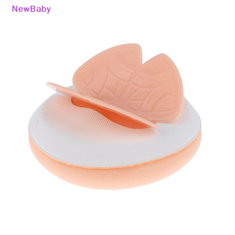 Newbaby 2Pcs Butterfly Makeup Sponge Bantalan Wajah Wajah Halus Powder Puff Aplikator ID