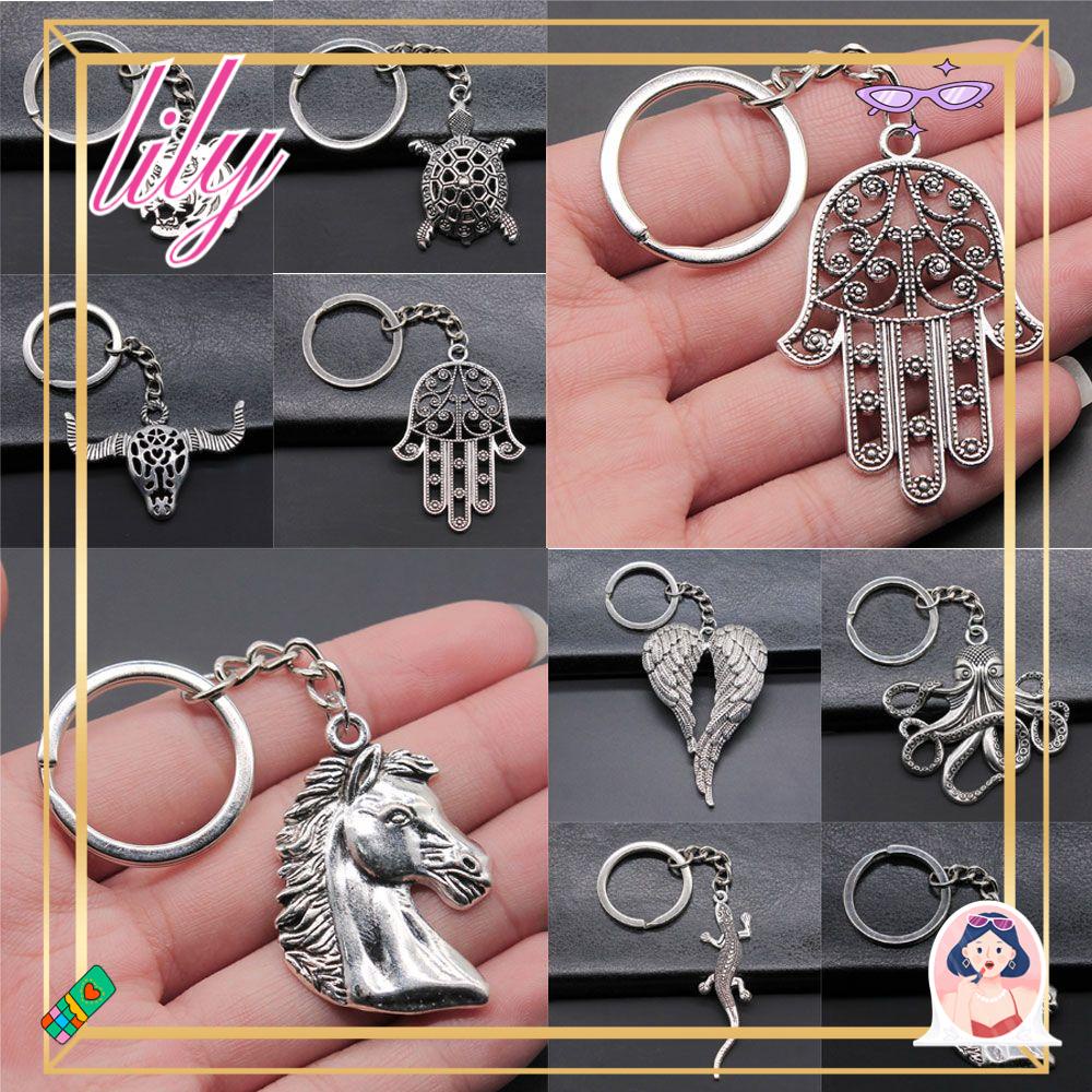 Lily Gantungan Kunci Fashion Hias Mobil KeyChain Cat