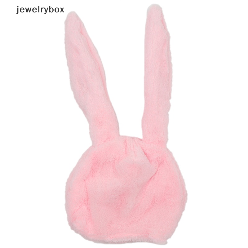 [jewelrybox] Topi Gadis Lucu Plush Rabbit Bunny Ears Hat Earflap Cap Head Warmer Perlengkapan Foto Butik