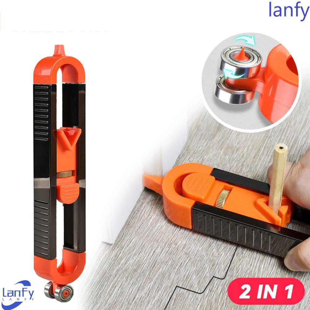 Lanfy Contour Gauge Multifungsi Engineer Woodworking Untuk Tile Irregular Radian Ruler