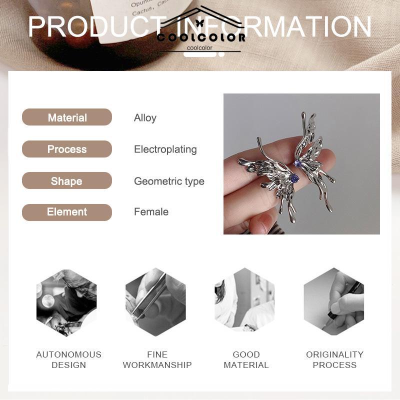 COD❤️Anting Kupu-kupu Desain Zirkon Butterfly Anting Vintage Korea Gaya Untuk Wanita- cl