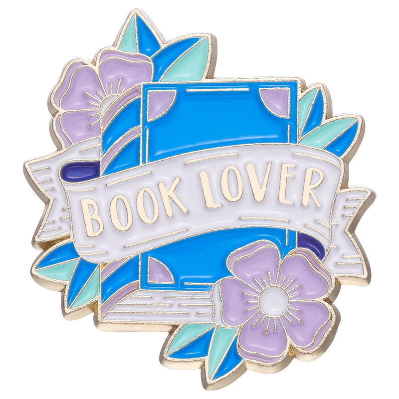 Alloy Buku Kerah Pin Love Book Enamel Bros Musim Wisuda Lencana Hadiah Untuk Teman Aksesoris Pakaian