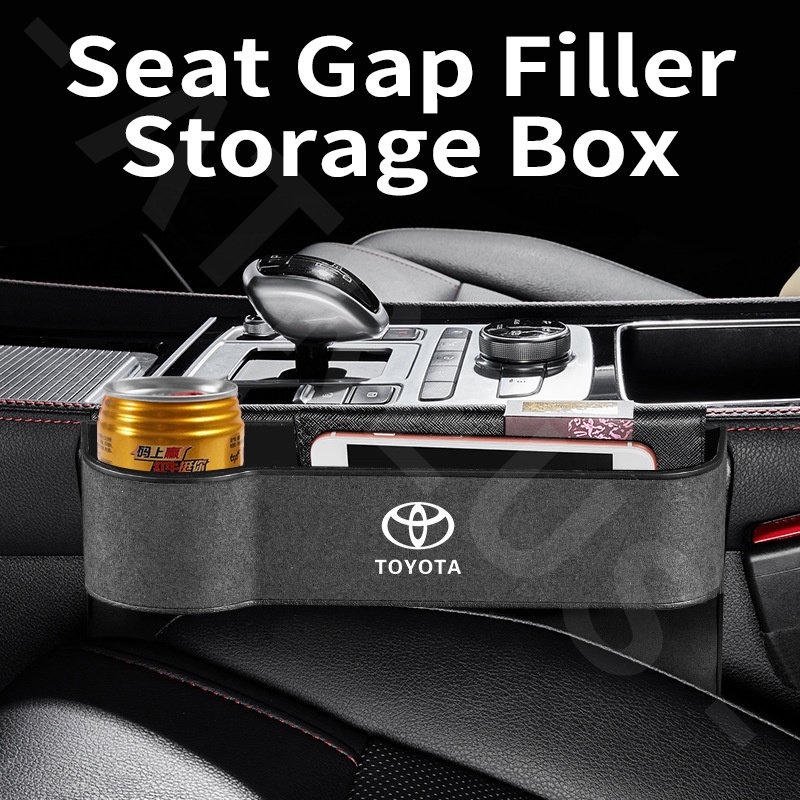 Kotak Penyimpanan Jok Mobil Toyota Jok Celah Samping Saku Car Cup Holder Storage Organizer Untuk Agya Razie Syar'I Avanza Veloz Rush Kijiang Innova Yaris Corolla Cross bZ4X RAV4 Vios Fort