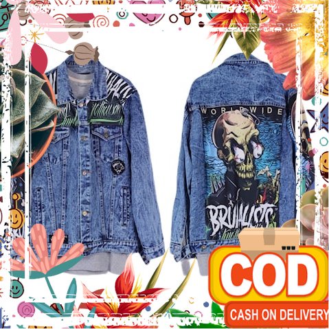 Jacket Jeans Distro BRUTALISTS Jaket Levis Pria Bahan Denim Premium Jaket Lepis Pria Big Size XXL - 