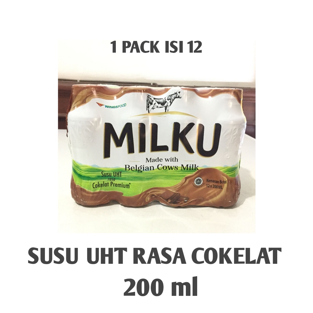 

MILKU SUSU UHT RASA COKELAT 200 ml (1 PACK ISI 12 )