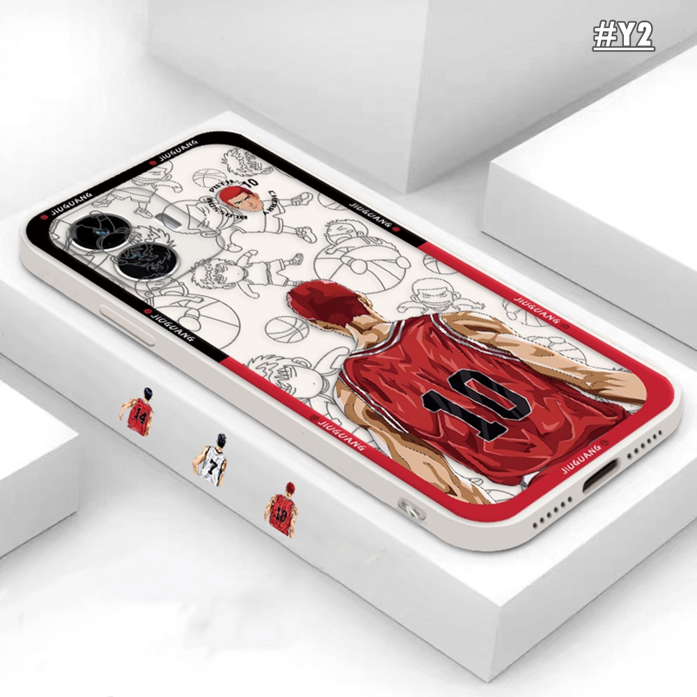 Xiaomi Poco X5 5G F3 F4 GT M3 Pro X3 NFC Note9 Note9S Note8 Note7 Note10 Pro Kartun Sakuragi Hanamichi Anime Slam Dunk Casing Ponsel Silikon Lembut BY